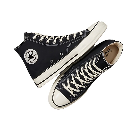 Retro Chuck 70 Black High Top Sneakers Unisex 8M/10W NIB Black/White Converse - Picture 4 of 11